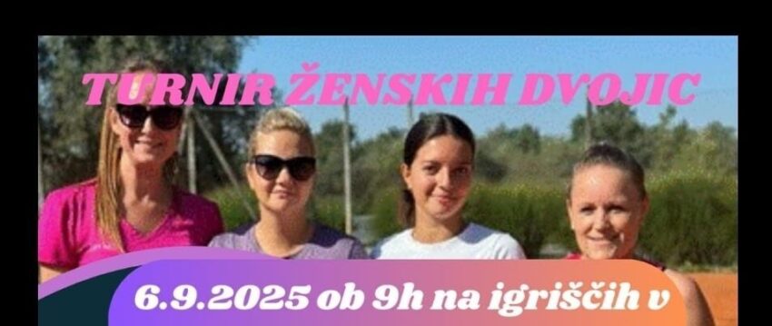Turnir ženskih dvojic 6.9.2025
